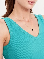 Exhale Seamless V-Neck Rib Tank