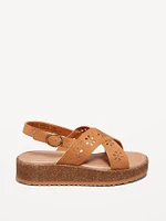 Faux-Suede Platform Sandals for Girls