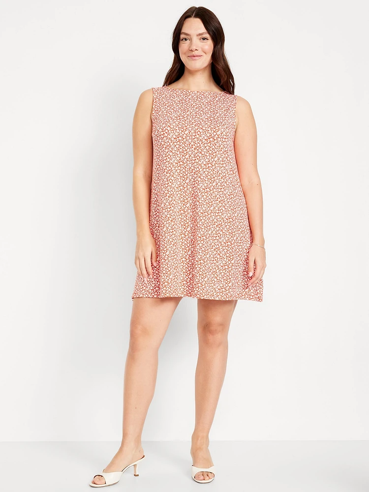 Sleeveless Mini Swing Dress