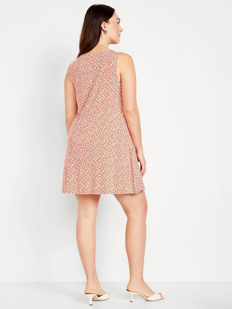 Sleeveless Mini Swing Dress
