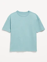 Oversized Short-Sleeve Textured-Knit T-Shirt for Boys