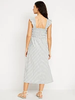 Fit & Flare Lightweight Smocked Midi Dress