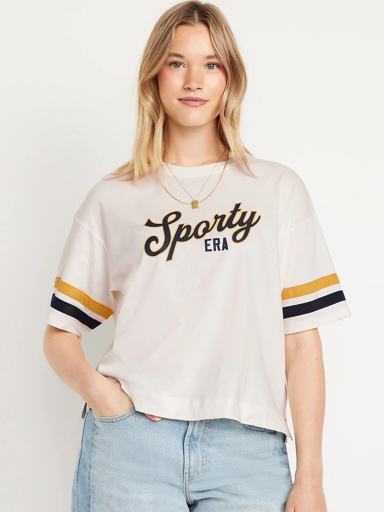 Football-Style Graphic T-Shirt