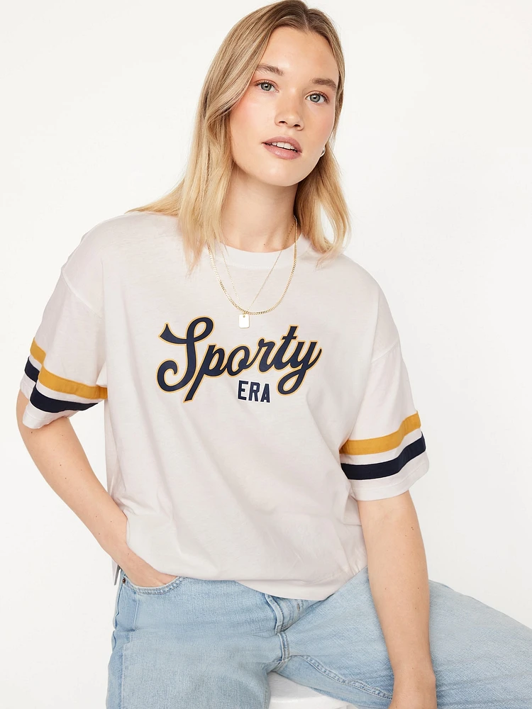 Football-Style Graphic T-Shirt