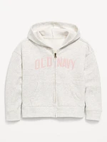 Logo-Graphic Zip Hoodie for Girls