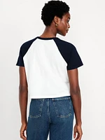 EveryWear Raglan Crop T-Shirt