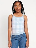 Printed Sweater Tank Top for Girls