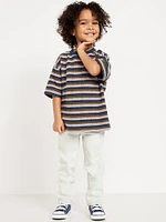 Oversized Short-Sleeve Waffle-Knit Pocket T-Shirt for Toddler Boys