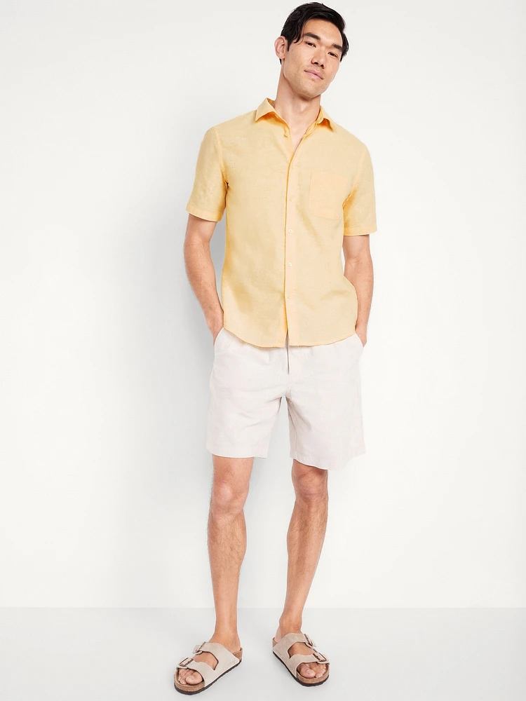 Classic Fit Everyday Linen-Blend Shirt