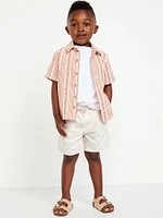 Linen-Blend Shorts for Toddler Boys