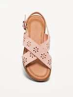 Faux-Suede Platform Sandals for Girls