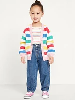 High-Waisted Barrel-Leg Jeans for Toddler Girls