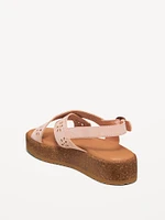 Faux-Suede Platform Sandals for Girls