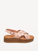 Faux-Suede Platform Sandals for Girls