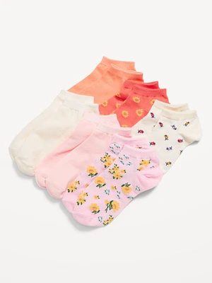 Printed Ankle Socks 6-Pack for Girls