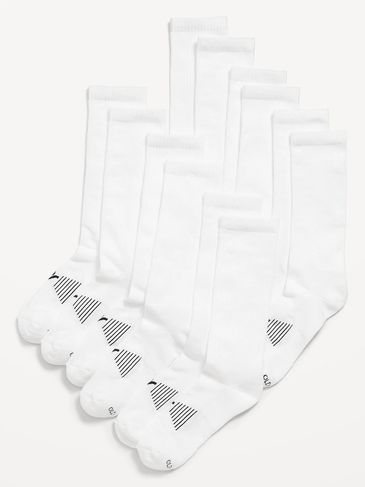 6-Pack Athletic Tube Socks for Men