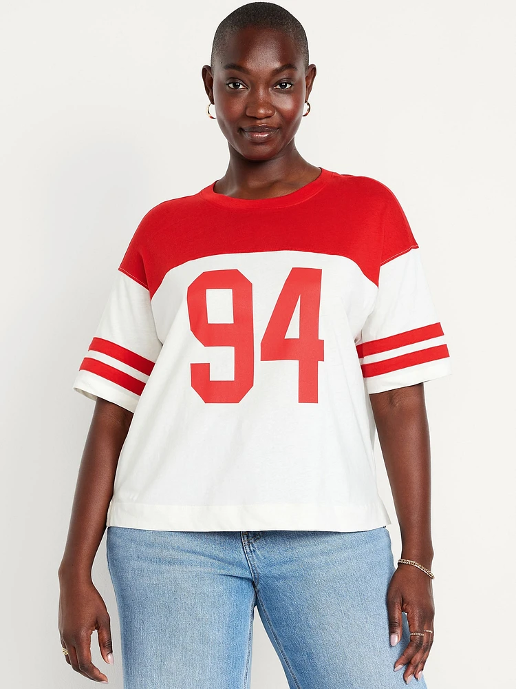 Football-Style Graphic T-Shirt