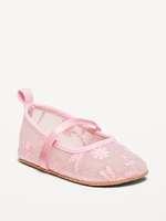 Embroidered Mesh Ballet Flats for Baby