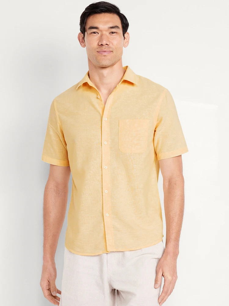 Classic Fit Everyday Linen-Blend Shirt