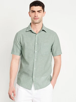 Classic Fit Everyday Linen-Blend Shirt