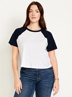 EveryWear Raglan Crop T-Shirt