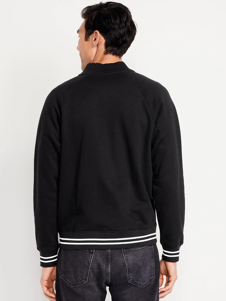 Varsity Fleece Bomber Jacket