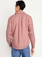 Classic Fit Linen-Blend Shirt