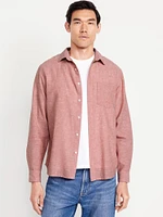 Classic Fit Linen-Blend Shirt