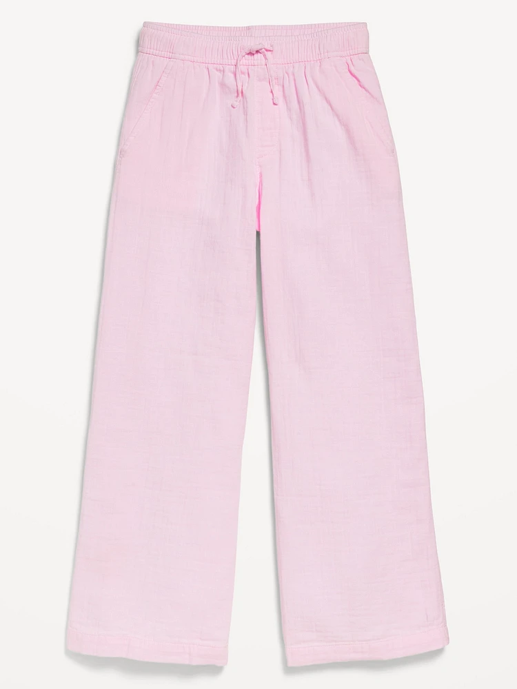 High-Waisted Wide-Leg Pants for Girls