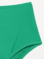 High-Waisted Bikini Swim Bottoms