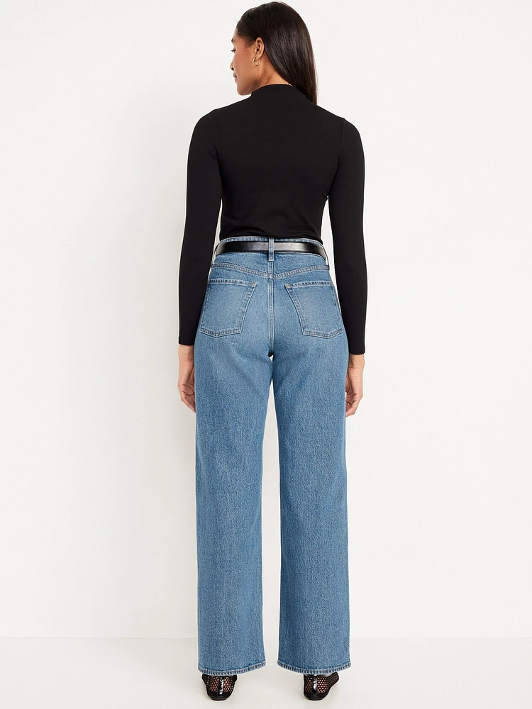 Curvy Extra High-Waisted Wide-Leg Jeans