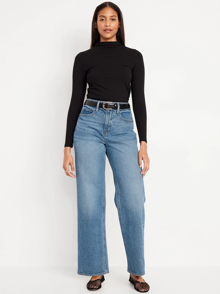 Curvy Extra High-Waisted Wide-Leg Jeans