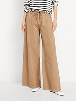 High-Waisted Super Wide-Leg Drapey Pants