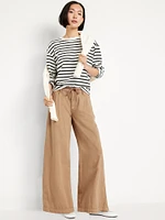 High-Waisted Super Wide-Leg Drapey Pants