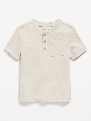 Short-Sleeve Henley Pocket T-Shirt for Toddler Boys