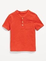 Short-Sleeve Henley Pocket T-Shirt for Toddler Boys