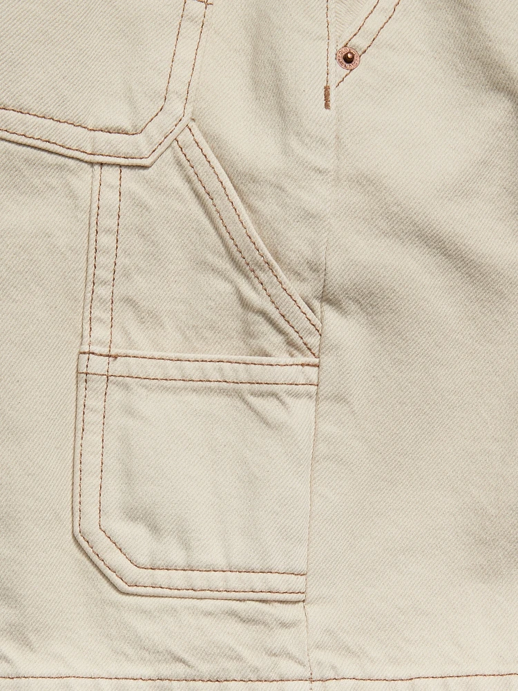 Knee Length Baggy Carpenter Jean Shorts for Boys