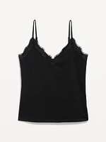 Lace-Trim Cami Tank Top