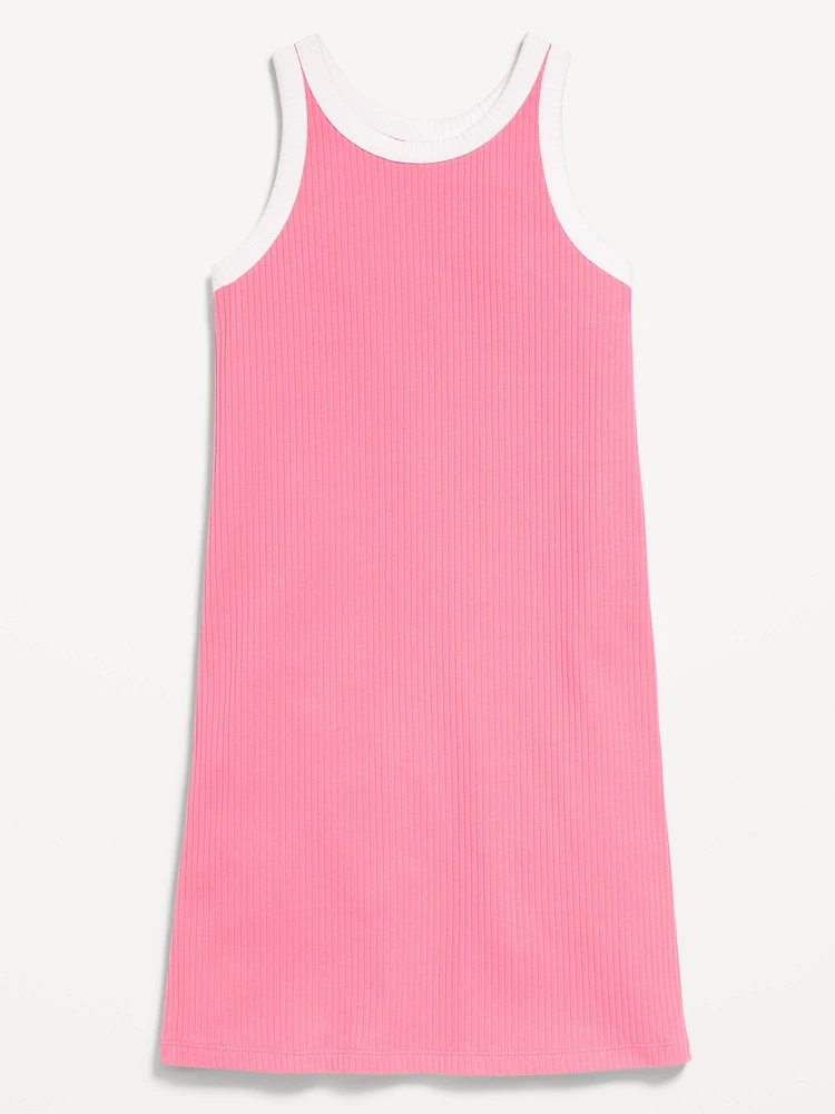 Printed Fitted Sleeveless Dress for Girls