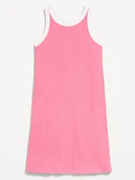 Printed Fitted Sleeveless Dress for Girls