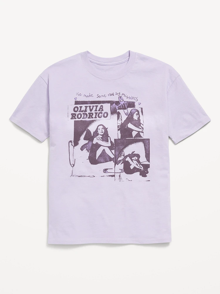 Olivia Rodrigo™ Oversized Graphic T-Shirt for Girls