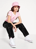 Loose High-Waisted Carpenter Pants for Girls