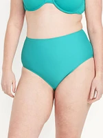 High-Waisted Bikini Swim Bottoms