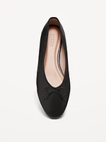 Faux-Leather Ballet Flats