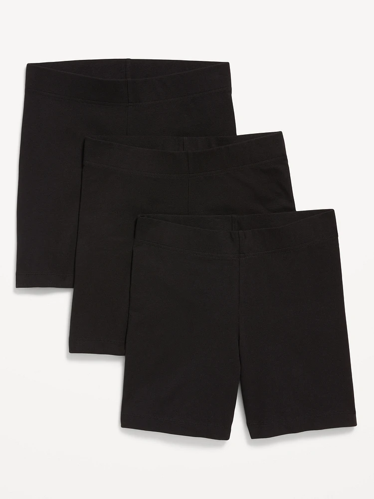 High-Waisted Biker Shorts 3-Pack -- 6-inch inseam