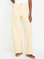 High-Waisted Baggy Wide-Leg Jeans