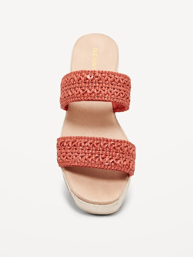 Double-Strap Espadrille Sandals