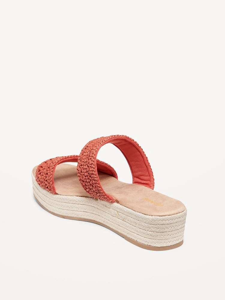 Double-Strap Espadrille Sandals