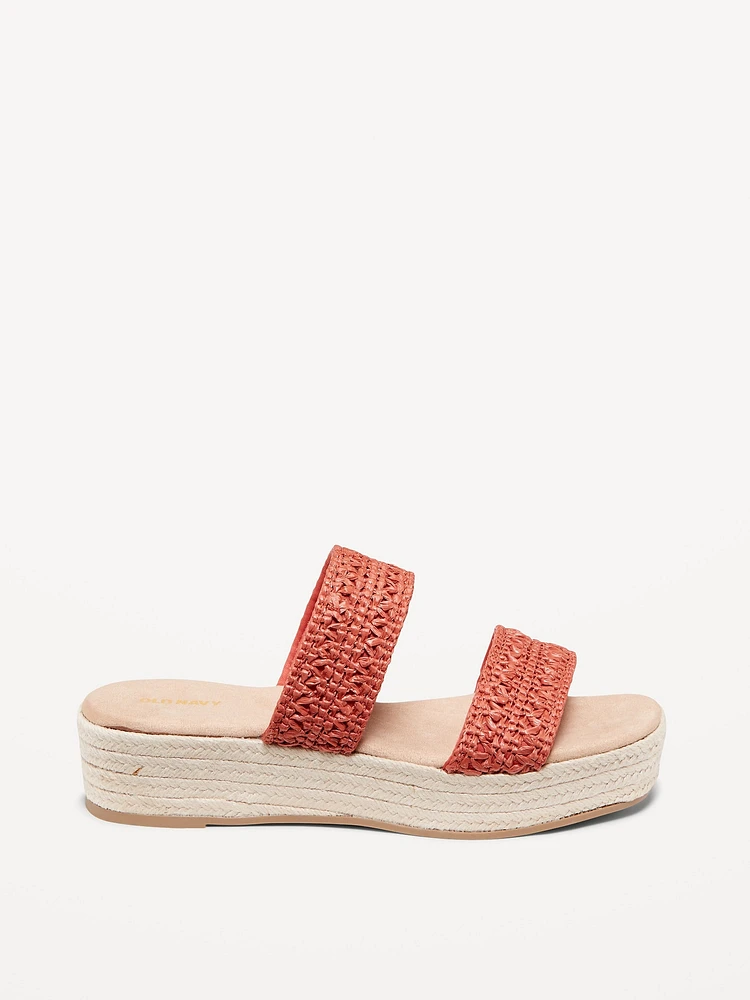 Double-Strap Espadrille Sandals