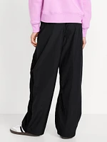 High-Waisted Crinkle Wide-Leg Pants for Girls